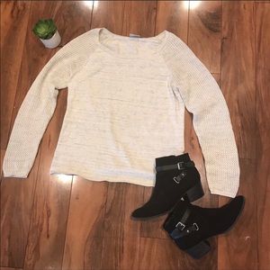 Columbia waffle knit sweater